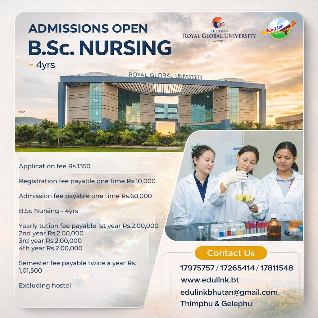 B.SC. Nursing RGU Ad Poster